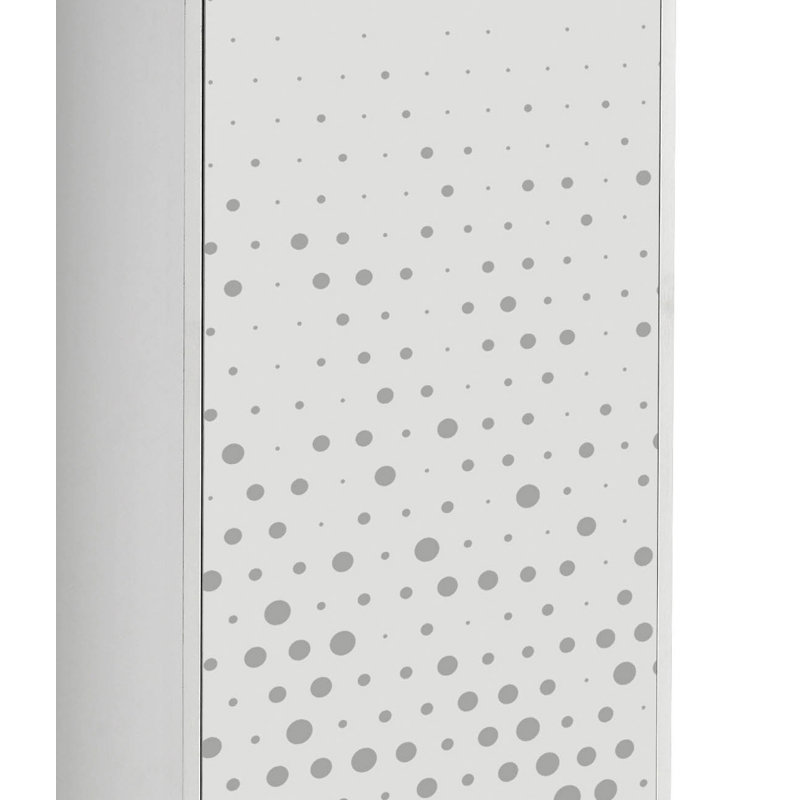 11 Pair Shoe Storage Cabinet, White/Grey