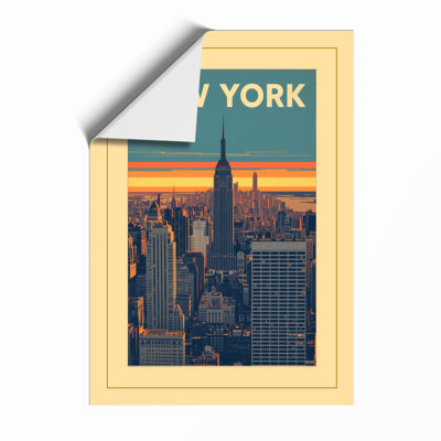 Postcard from New York Vintage - Framed Print