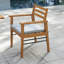 Chaise de terrasse avec coussin Lilliet Eucalyptus