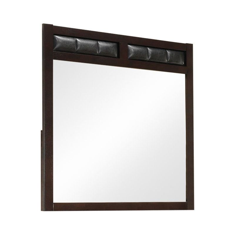 Ensemble de chambre à coucher 3 pièces avec commode et miroir Horne Cappuccino, Grand