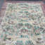 Tapis en laine beige élégant, 44,5 po x 79,5 po