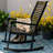 Alekper Outdoor Rocking Solid Wood Chair