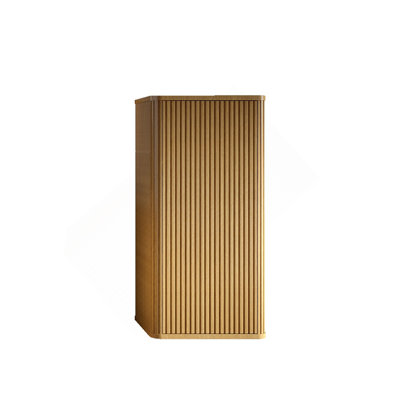 Natural Oak Bathroom Floating Side Cabinet, Wall-mounted Storage Cabinet for Small Spaces, Pre-assembled