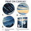Bleu et blanc montagne majestueux Panorama II - grandes montagnes, art mural-886052748-886052737-886052741