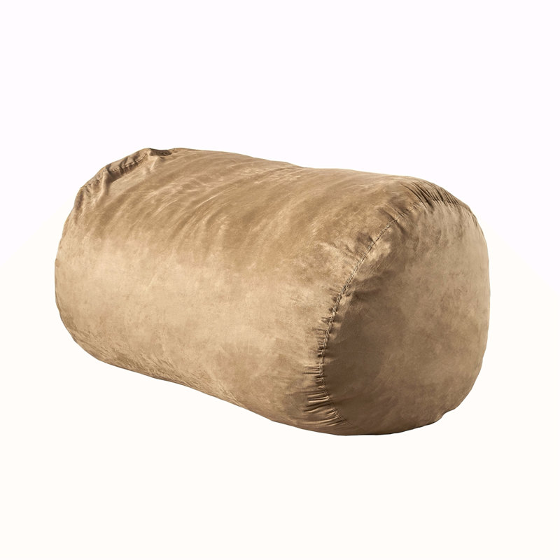 Fauteuil à billes cylindrique en suède de 6,5 pieds Marlin, Toscane