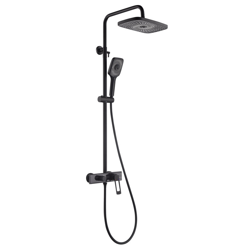 All-In-One Kit with Rough in-Valve, Matte Black