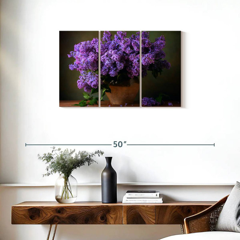 Bouquet de lilas mauves Harnek, H 20 po x l 33 po