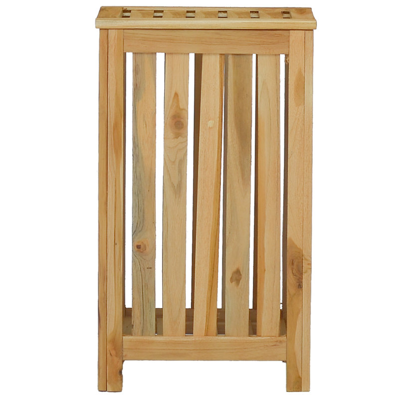 Wood Laundry Hamper, 60cm H x 35cm W x 25cm D