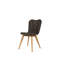 Lena Dining Chair Teak Base Mocca