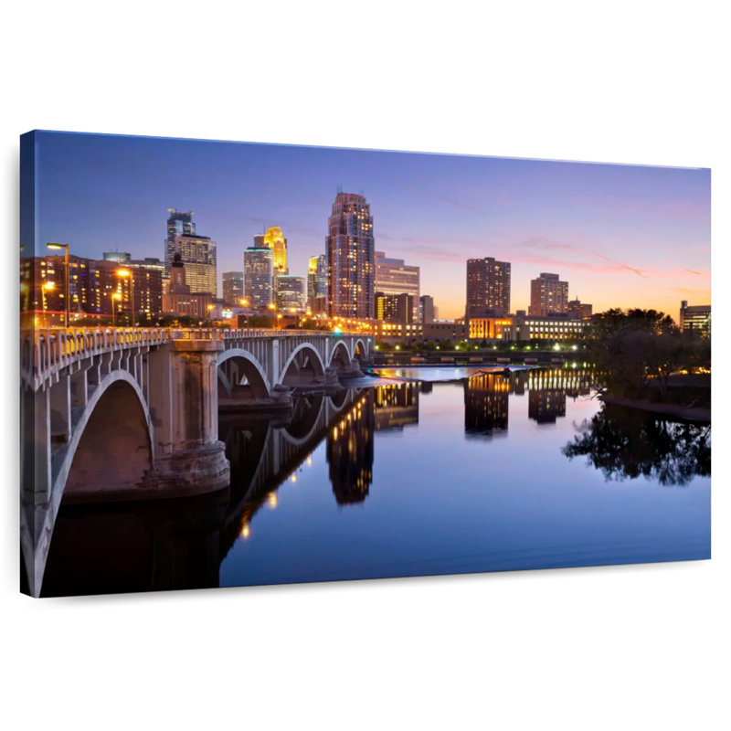 Paysage urbain Sirci de Minneapolis, H 34 po x l 51 po