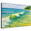 Très grande plage, art mural - impression de paysage de mer coloré pour salon côtier moderne, très grande impression murale encadrée (assemblage requis)-119896549