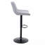 Modern Swivel Adjustable Bar Stools Set - 2 Pack, Light Grey Linen Fabric, Holds Up to 250 lbs