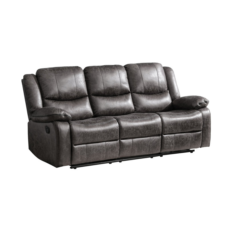 Canapé inclinable avec table rabattable, gris