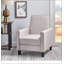 Fauteuil inclinable manuel en lin-1572612986