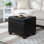 Akifa 21.50" Wide Leather Rectangle Storage Ottoman