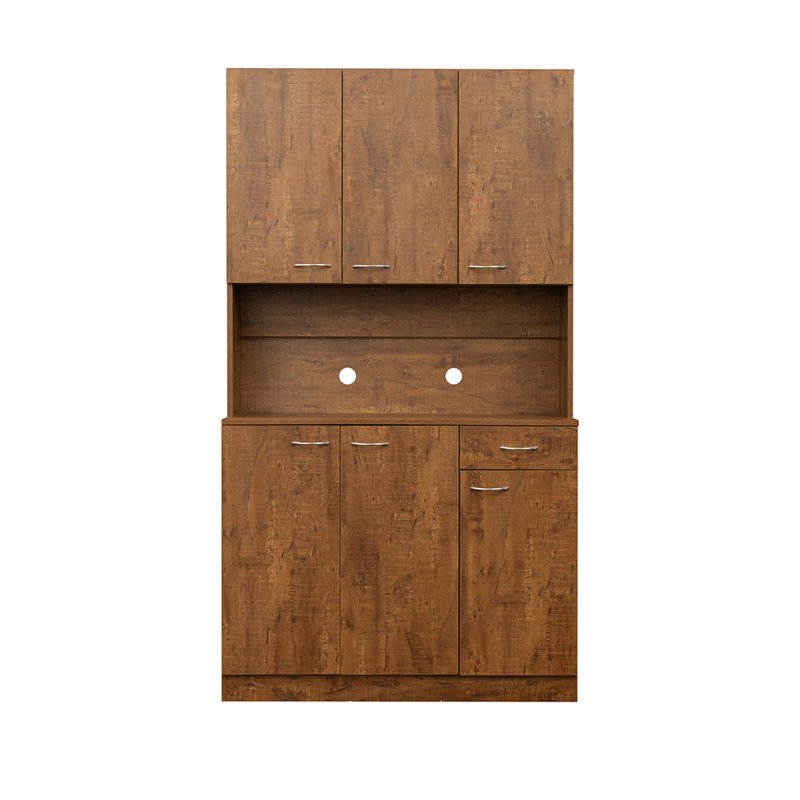 Pinar 39.37" W Closet System Reach-In Sets, Brown