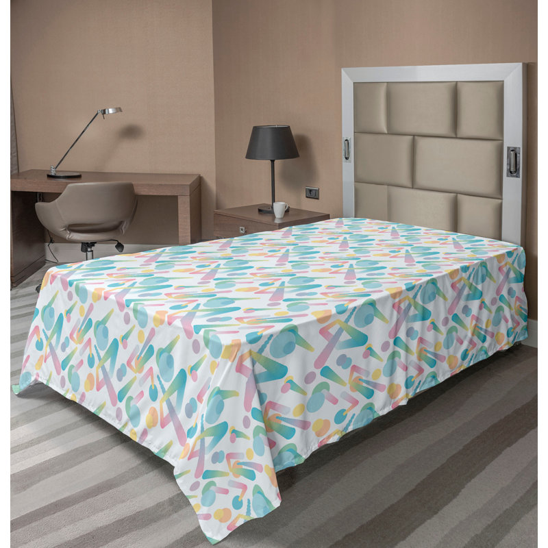 Drap-housse Ambesonne Fashion, Drap plat pour lit simple