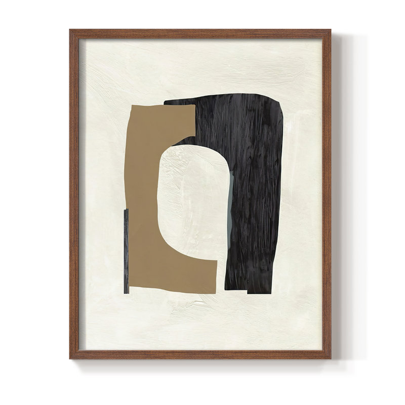 «Cardboard Cutouts I», reproduction encadrée - bois massif, Brun, H 10 po x l 8 po