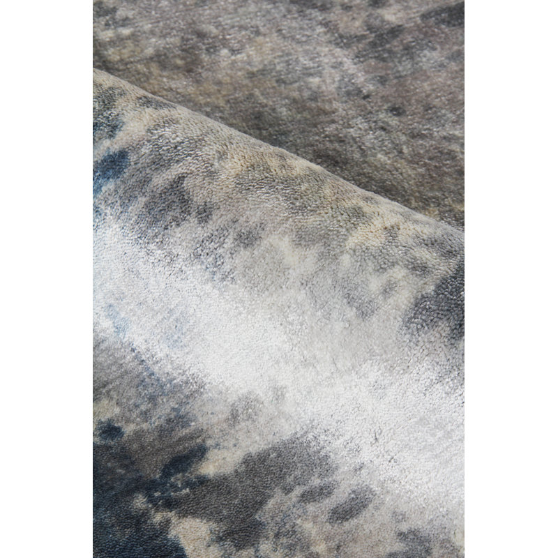 Cassina Hand-Loomed Sky Blue Area Rug, Rectangle 12' x 15'