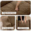 Canapé-lit pliant convertible 80 po avec tissu en peluche, aucun assemblage requis-2115845118