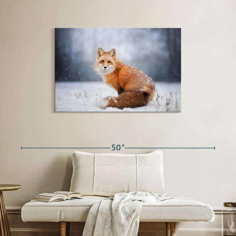 Brampt Little Red Fox Portrait, 26" H x 39" W