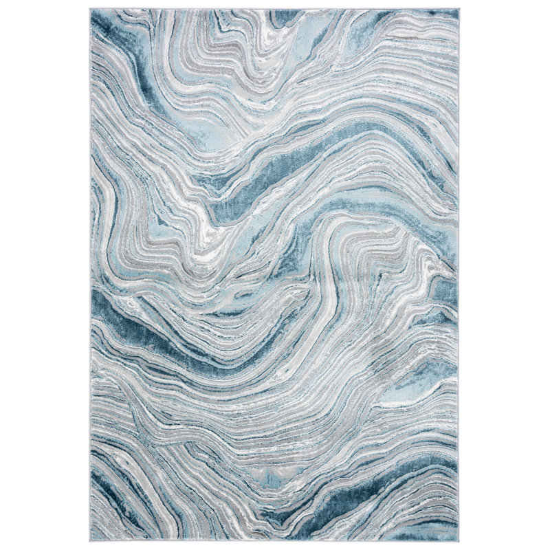Meadow 500 Performance Abstract Rug, Rectangle 2' x 5'