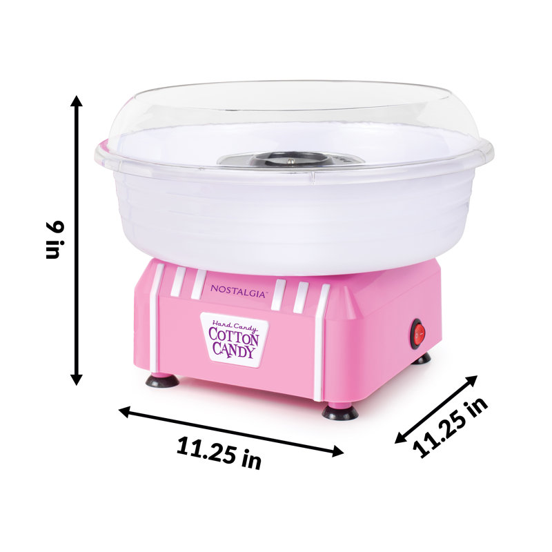 Nostalgia Hard & Sugar-Free Candy Cotton Candy Maker, Pink