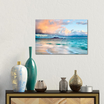 Lanikai Beach Near Honululu 1 Piece Wall Art on Canvas