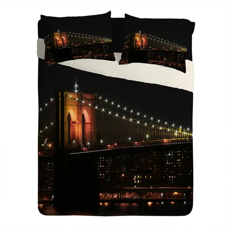 Leonidas Oxby Brooklyn Bridge 2 Pillowcase, King