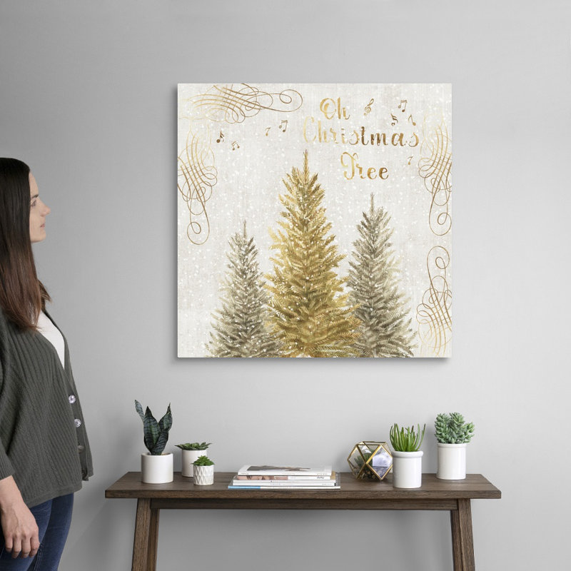 Oh Christmas Tree - reproduction d'art sur toile, Toile tendue, H 30 po x l 30 po x P 1,25 po