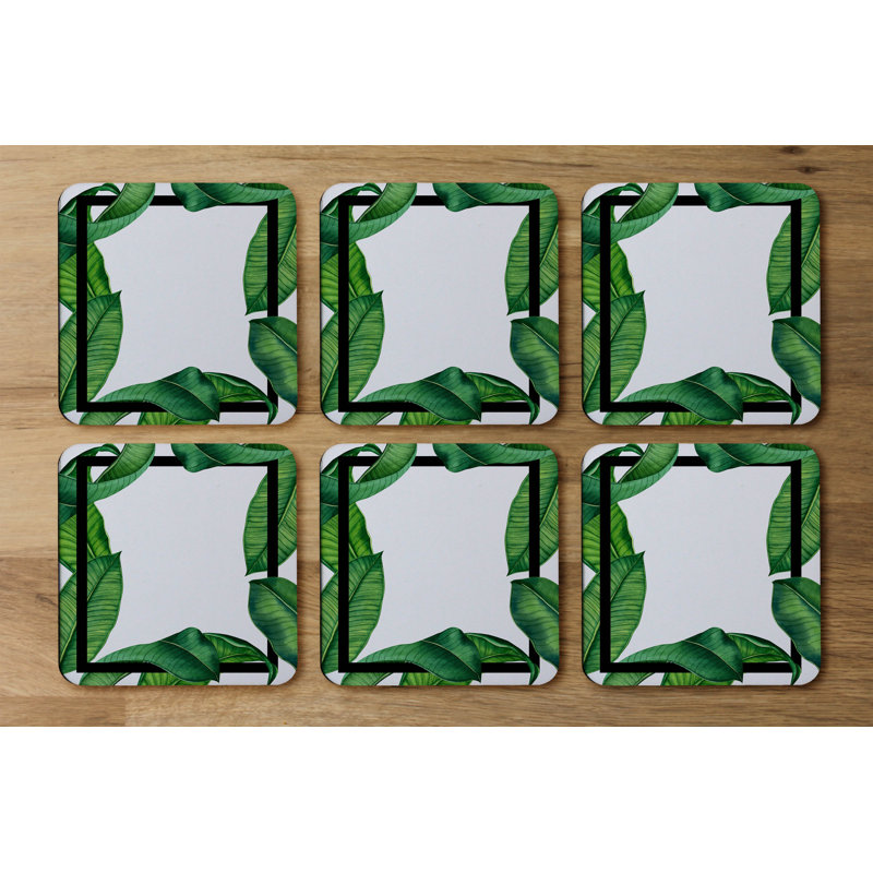 Square 6 Piece Coaster Set