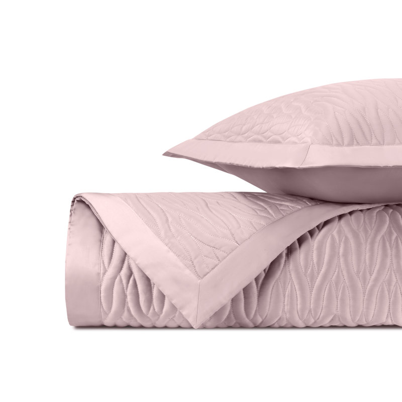 Napa Quilted Sateen Coverlet Set, Incensco Lavender, King Coverlet + 2 King Shams