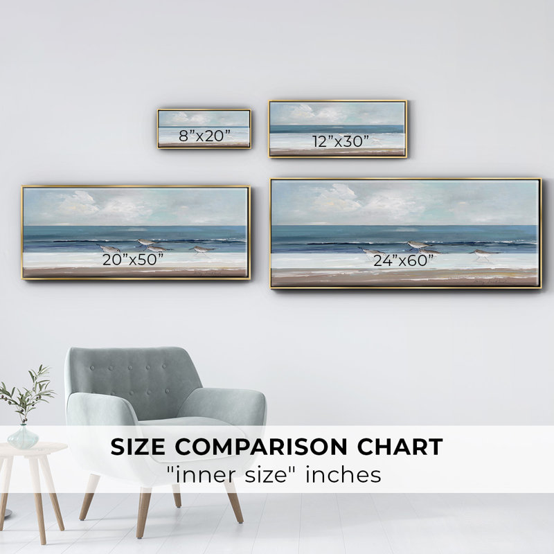 Shore Searching II- Framed Canvas