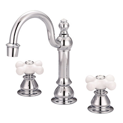 Widespread 2-handle Bathroom Faucet with Drain Assembly