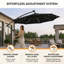 Parasol d'extérieur en porte-à-faux à DEL 10 pi-224995775