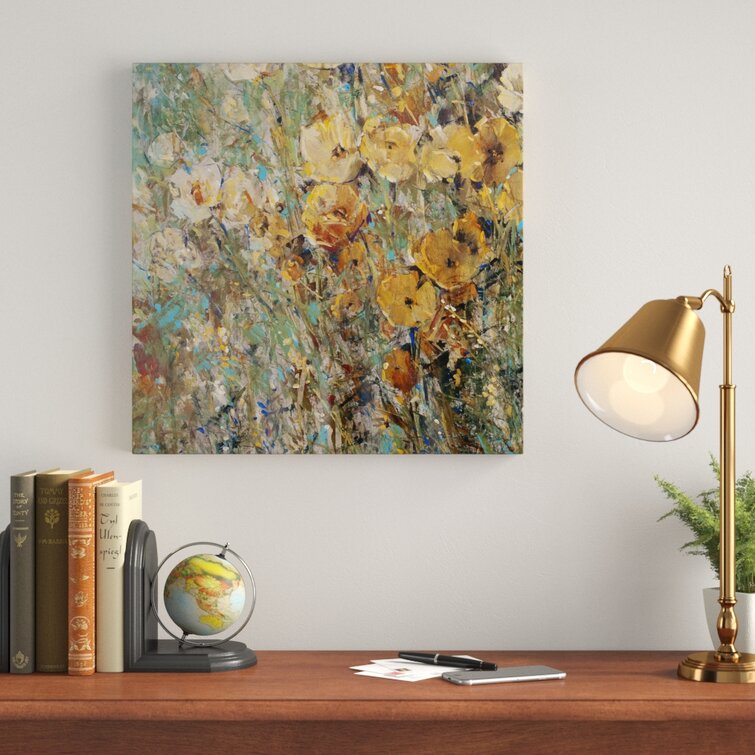 Charlton Home® Amber Poppy Field I On Canvas by Timothy O' Toole ...