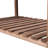 8 Raised Garden Stand With Drainage Holes - Brown Finish 8 Elevated Storage Shelf-179728385