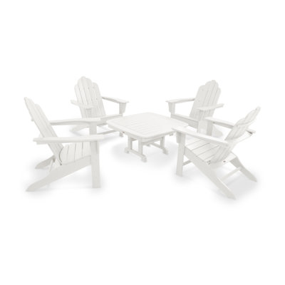POLYWOOD Long Island Adirondack 5-Piece Conversation Group