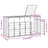 Vidaxl Wheelie Bin Storage For Triple Bins Gray 85"X31.9"X45.3" Steel-110584171