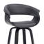 Tabouret de bar avec accoudoirs et dossier ouvert en similicuir Chagnon-63322139-63322138-63322134