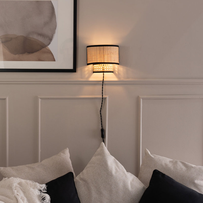 Alisiya Plug-in Flush Mounted Sconce, Yes
