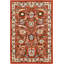 Tapis terre cuite à motif floral Britannia-28878816