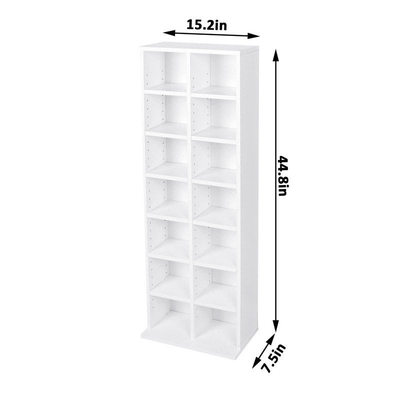 113.8cm H Media Shelves