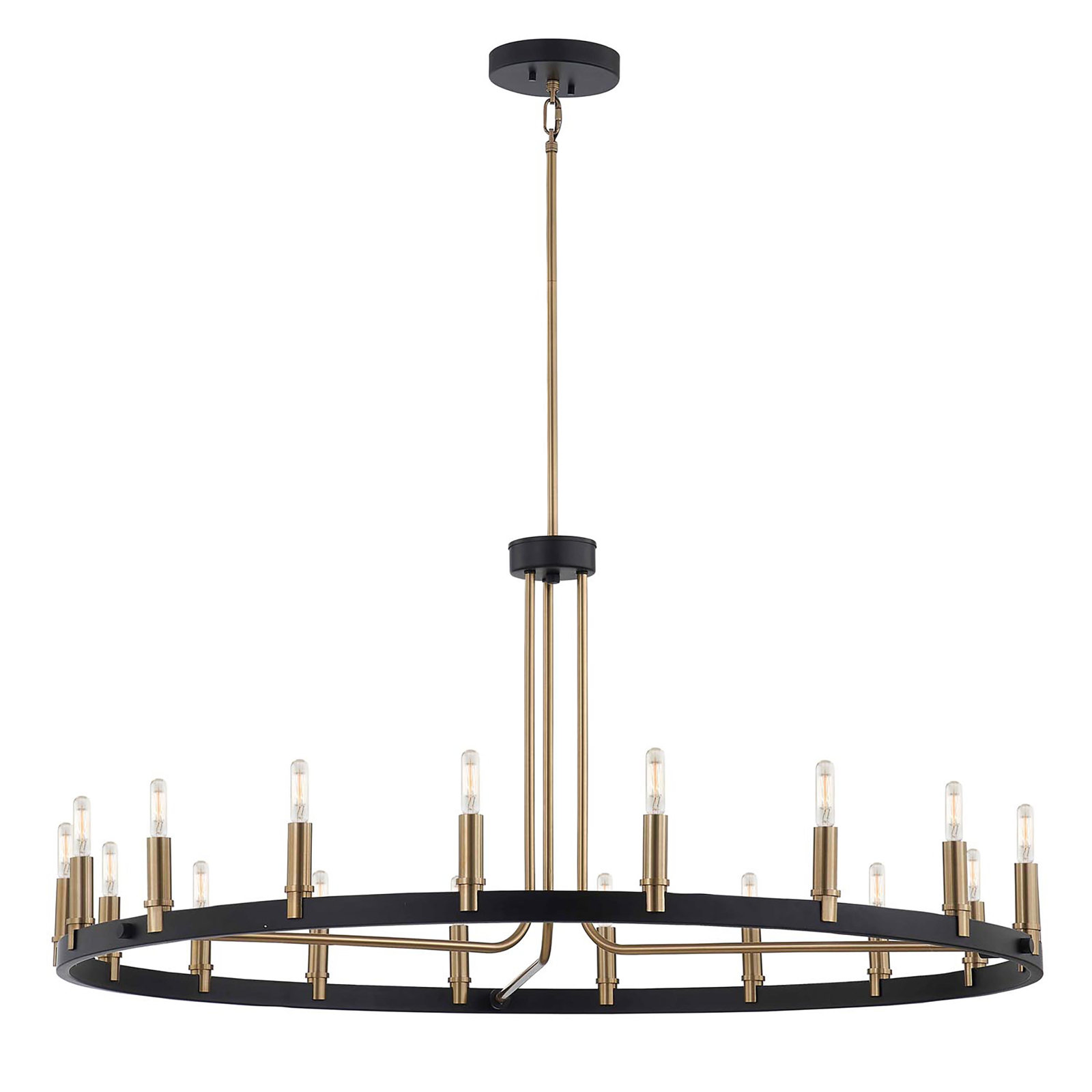 Webber 18-Light Chandelier, 18.5" H x 42" W x 42" D
