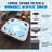 4-Person Plug & Play Acrylic Hot Tub with Ozonator, LED Lighting, Waterfall and Cover in Charcoal Gray-120244718