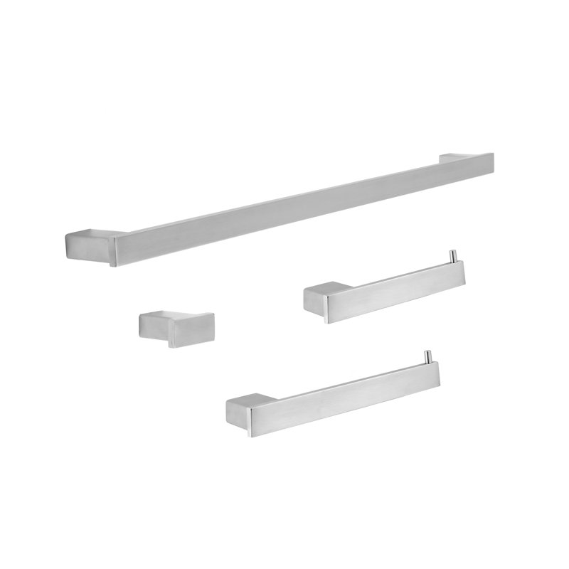 Ensemble de quincaillerie de salle de bain 4 pièces, Nickel brossé