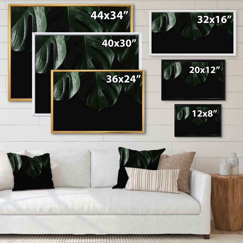 Gros plan sur les feuilles vertes - reproduction d'art moderne sur toile