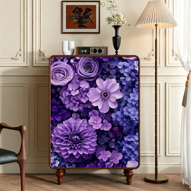 Solid Wood 5 Drawer Chest