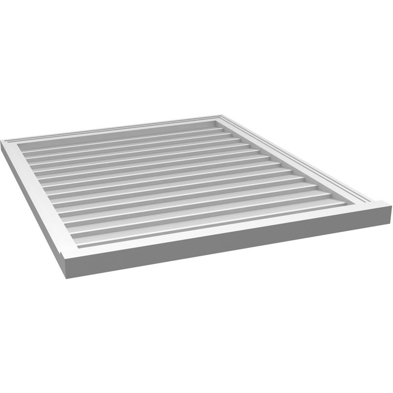 Cadre de seuil Brickmould, brun clair apprêté, H 40 po x l 34 po x P 2 po