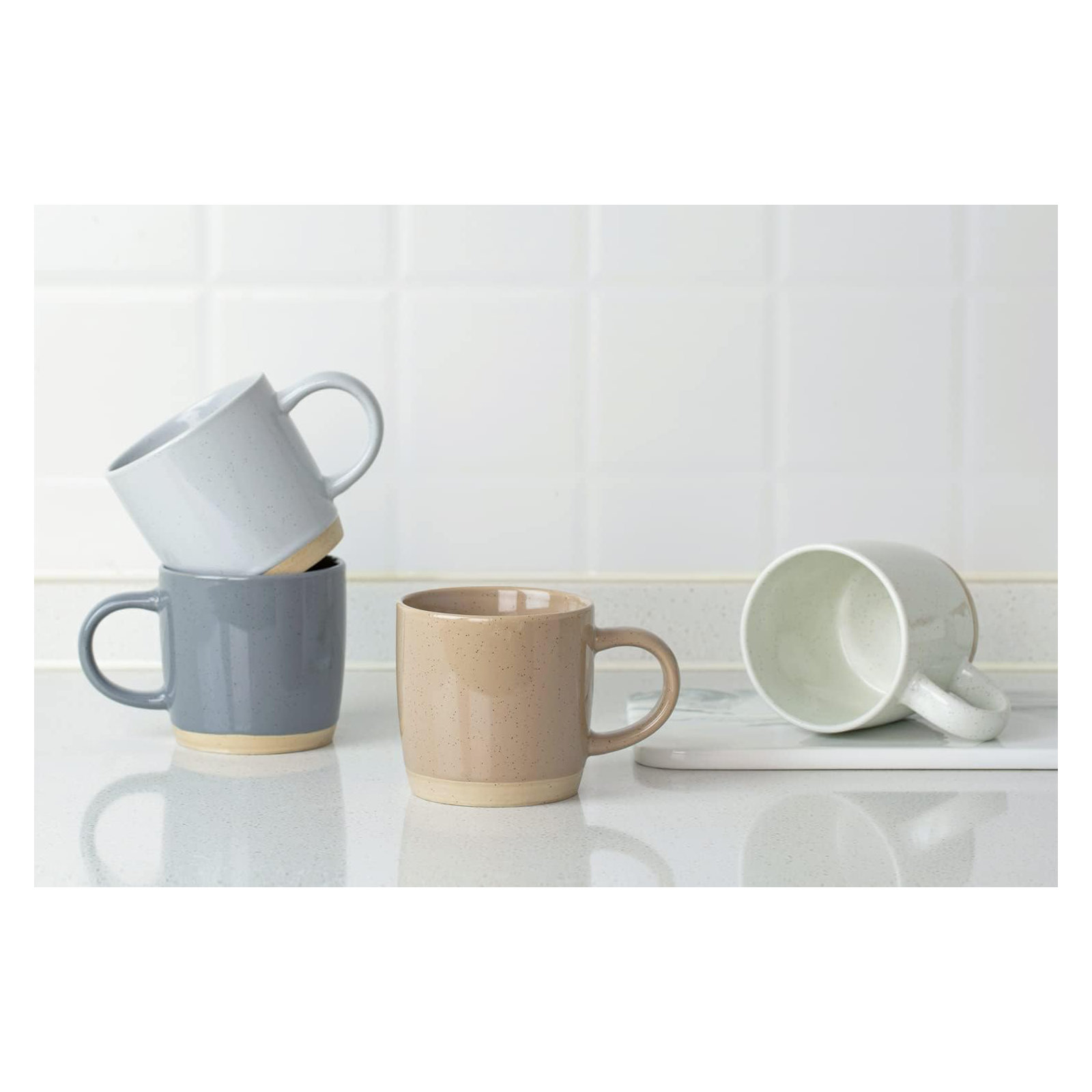Daytona Stoneware Coffee Mug, Multicolor